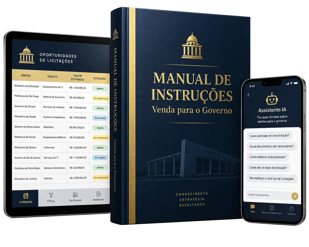 Kit Manual de Instruções: livro, planilha de oportunidades e assistente de IA